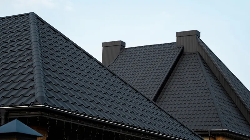 Multi-peak metal residential roof installation, Utah County